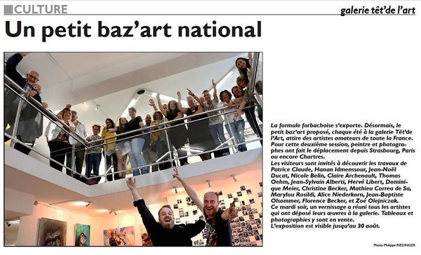 Un petit baz'art national à la galerie têt'de l'art à Forbach