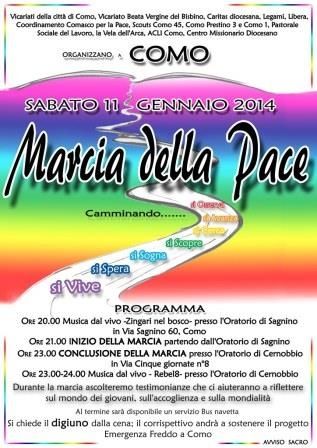 Marcia della Pace - 11 gennaio. Sagnino - Cernobbio.