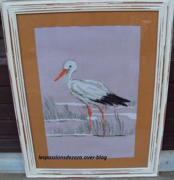 La cigogne dans le marais