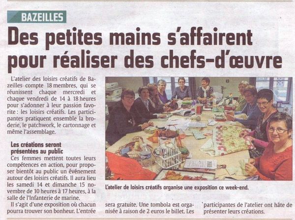Un bel article !