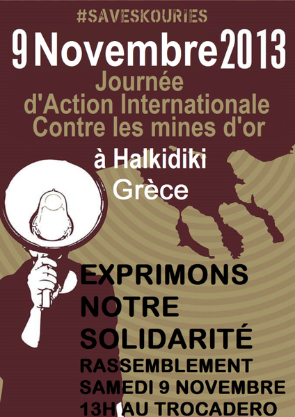 Le 9 novembre Journée mondiale d’action contre les mines d’or en Chalcidique