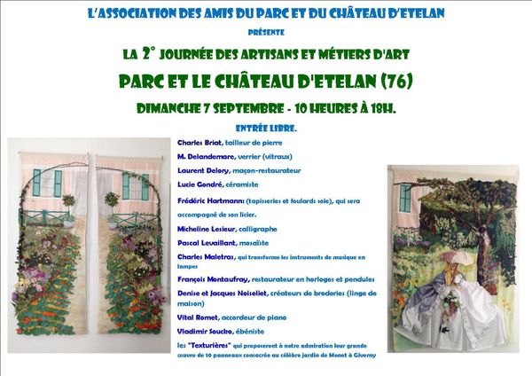 Pascal Levaillant à la 2ème journée des artisans et métiers d'art - Château d'Etelan (76) - 7 septembre 2014