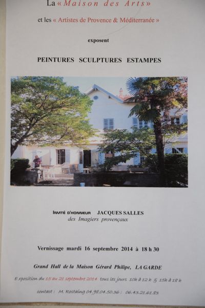 EXPOSITION A LA GARDE (VAR) - LA MAISON DES ARTS