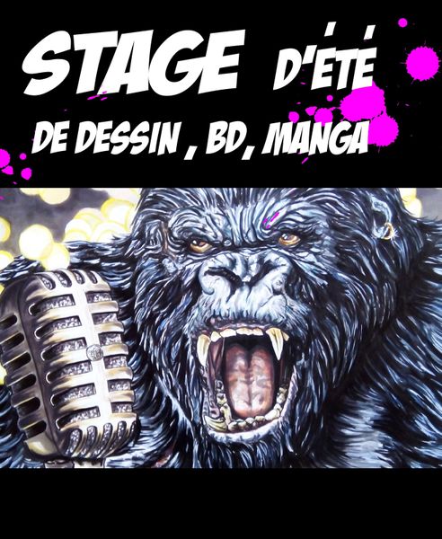 stage d'été ,dessin ,peinture ,bd ,manga
