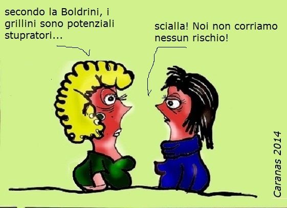 Boldrini: «Gli insulti sul blog di Grillo? Sono quasi potenziali stupratori»