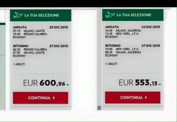 ALITALIA E I BIGLIETTI DELLA VERGOGNA