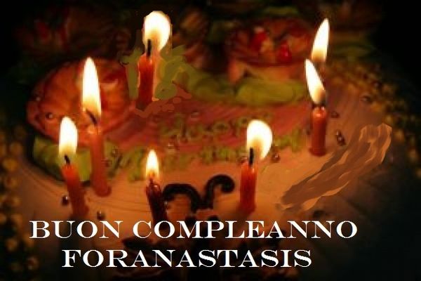 Oggi sette anni con foranastasis. AUGURI !