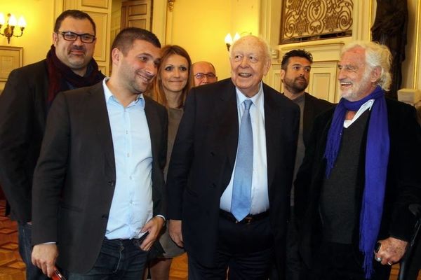 Hervé Bercane - Julien Bost - Valérie Fedele - Jean Claude Gaudin - Jeff Domenech - Jean Paul Belmondo © Robert Poulain