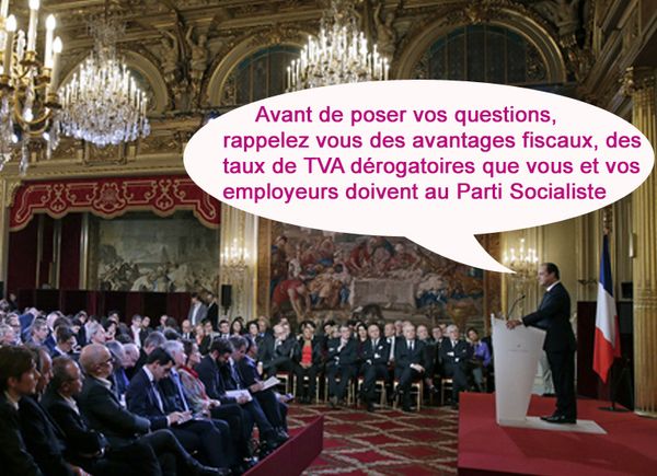 Conférence pour une presse sous contrôle !!