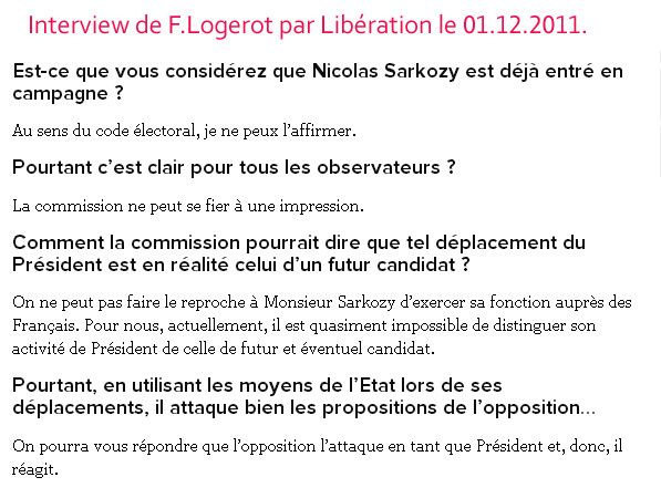 L'Etonnante interview de F.Logerot en fin 2011 !!