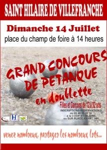 Concours de pétanque