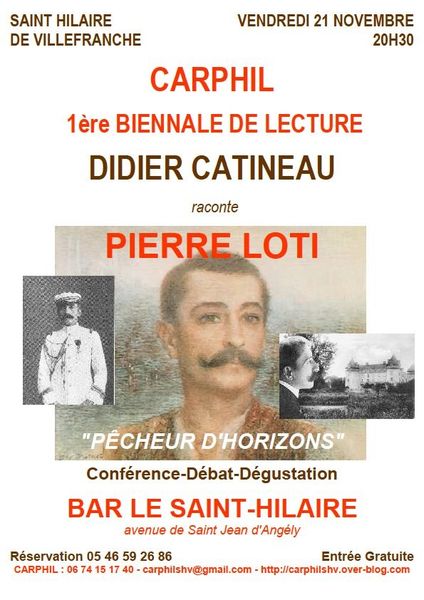 St Hilaire / Carphil / 1ére biennale de lecture le 21 novembre 2014