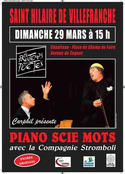 Saint Hilaire de Villefranche / PIANO SCIE MOTS