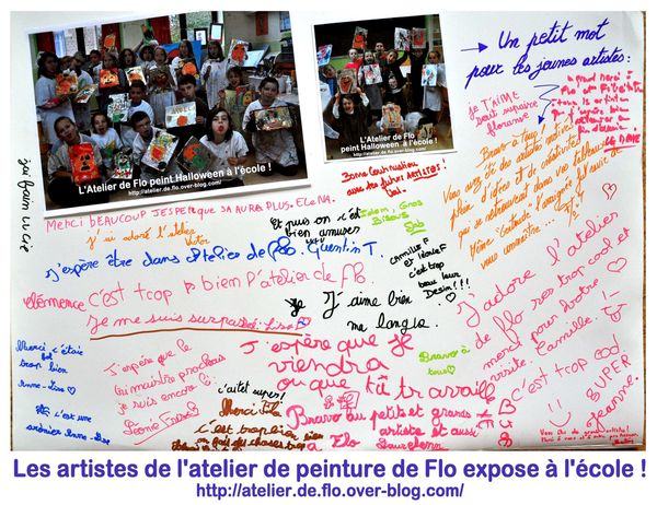 L'Exposition à l'école des jeunes artistes Donchérois