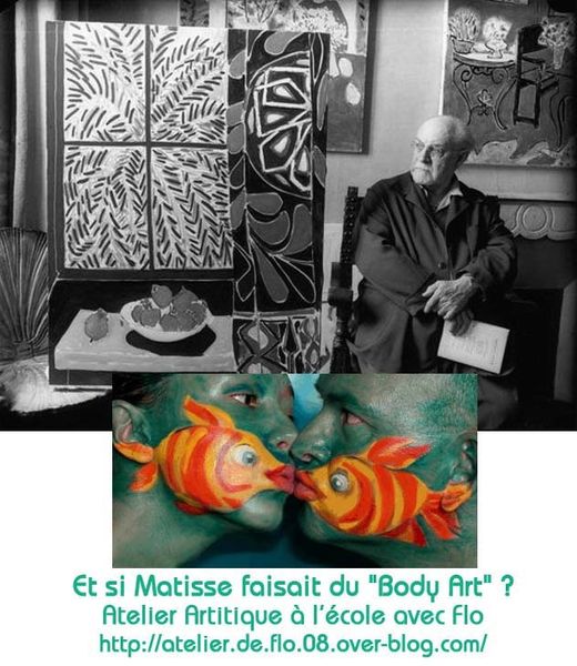 Des poissons d'Avril à l'école façon Matisse !