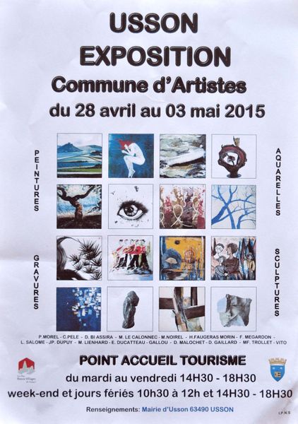 Exposition-Artiste FloM- Usson-Auvergne