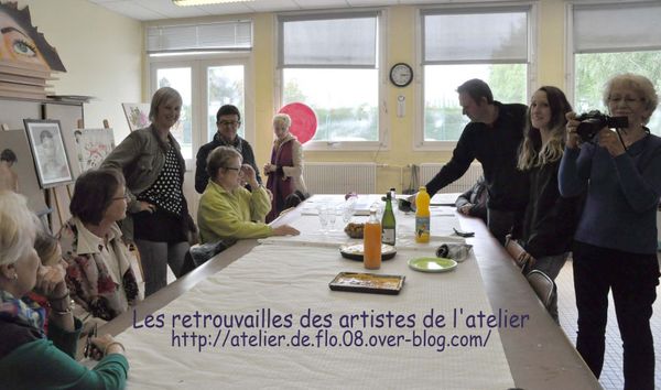 Retrouvailles des artistes de l'atelier de Flo