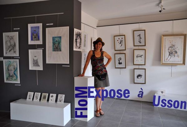 Exposition à Usson de dessins et gravures de FloM