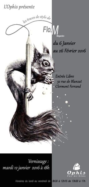 Exposition Flo.M à l'Ophis de Clermont Ferrand