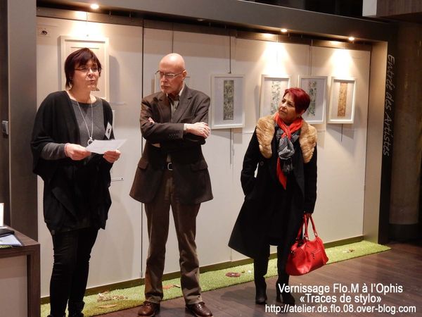 Exposition et vernissage de Flo.M à l'entrée des artistes de l'Ophis, 32 rue de blanzat-Clermont Ferrand