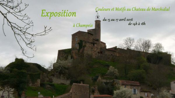 Exposition au chateau de Marchidial à Chameix avec Flo.M