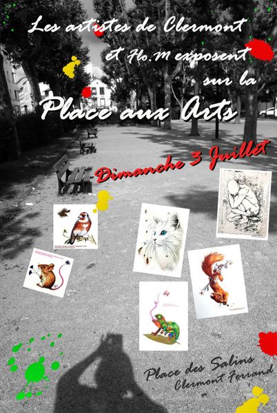 Expositions sur la Place aux Arts - Dimanche 3 Juillet 2016