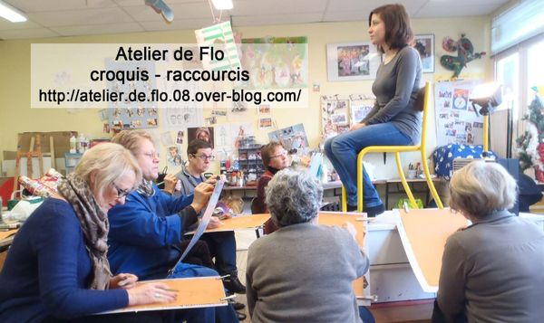 Atelier croquis sur le raccourcis avec contre plongée