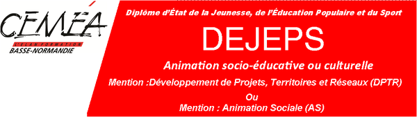 DEJEPS Bi mention Animation Sociale (AS) / Developpement de Projets, Territoires et Réseaux (DPTR)