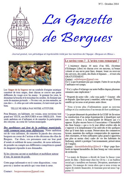 Le numéro 2 de la Gazette de Bergues est en ligne.