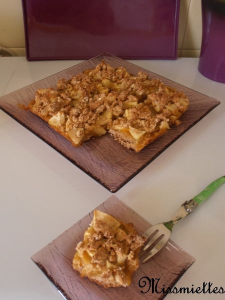 Biscuit à la confiture façon crumble aux pommes