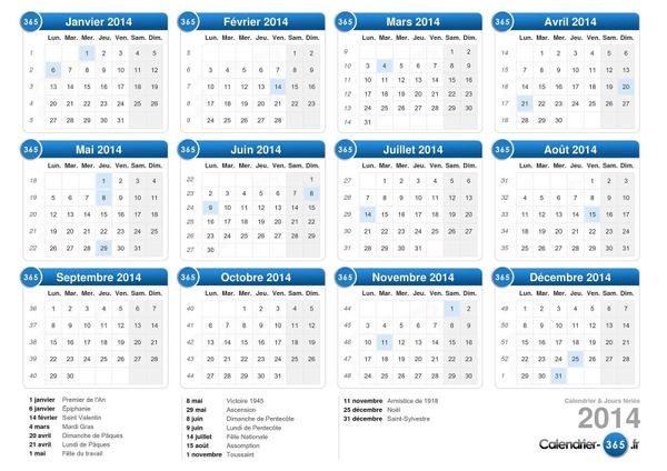 Histoires de calendriers.