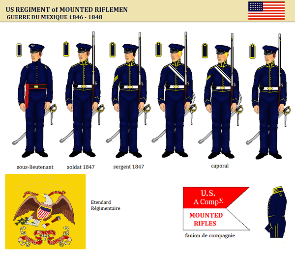 Le régiment des fusiliers montés ou "mounted riflemen"
