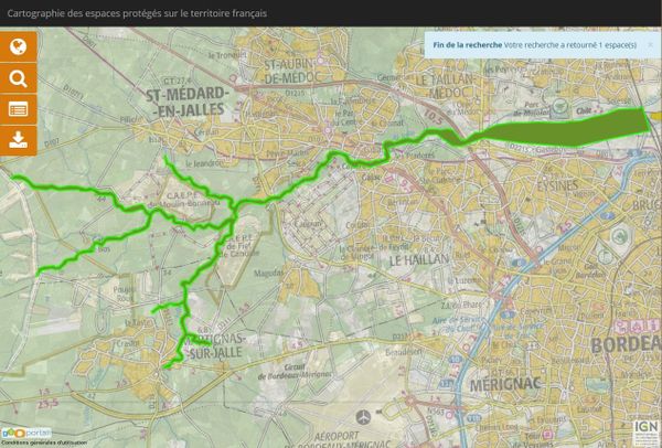 Le site Natura 2000: le Réseau hydrographique des jalles de St Médard et d'Eysines