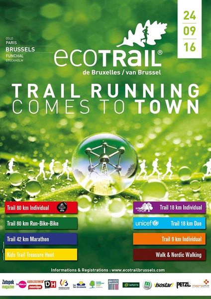 Eco Trail Bruxelles : 9,7 km le 24-09-2016
