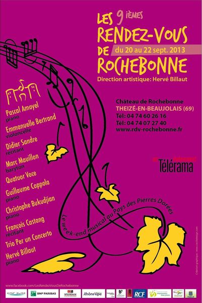 Les 9ièmes Rendez vous de Rochebonne