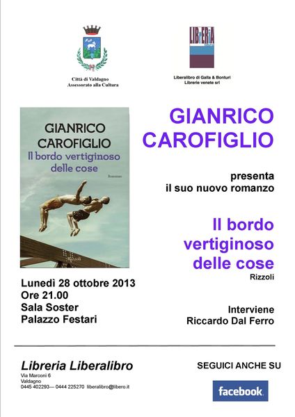 Gianrico Carofiglio presenta "Il bordo vertiginoso delle cose"