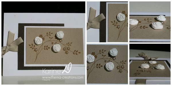 Carte Mots d’espoir et fleurs de papier-argile blanches #Stampin'Up!