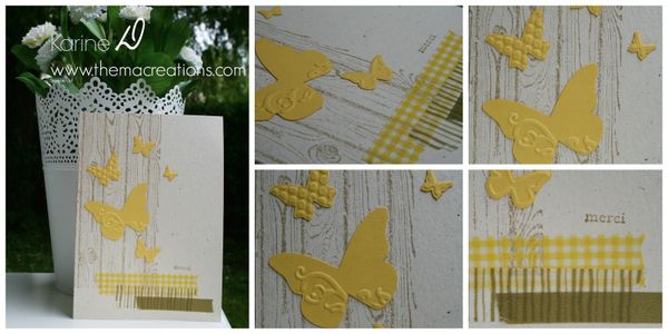 Journée mondiale du scrapbooking / scrapbooking day : papillons "Ailes magnifiques" et couleur soleil pour commencer