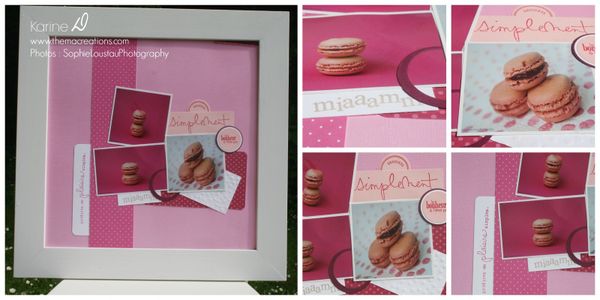 Page de scrap : les macarons de Sophie Loustau Photography