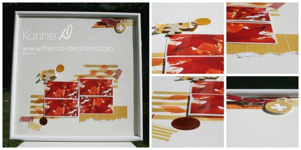Série de pages de scrapbooking "couleur" : camaïeu de jaunes et oranges