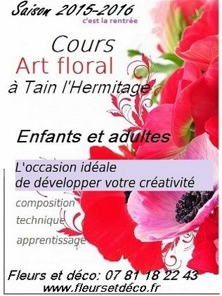 cours d'art floral Drôme