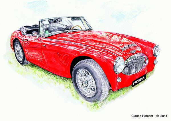 Aquarelle sur papier Dailer & Rowney 320gr format A4.