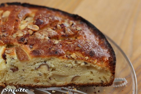 Gâteau poires, noisettes