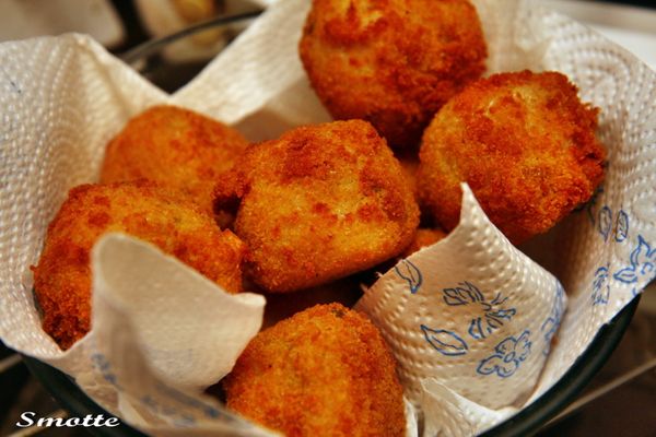 Croquettes de risotto aux poireaux