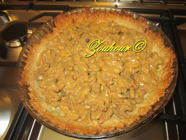 Tarte aux noix à la confiture de lait