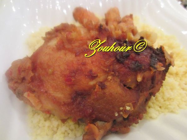 Poulet Yassa avec couscous