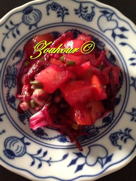 Betteraves en salade (Beet roots salad)