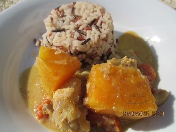 Curry au potiron, pumkin curry