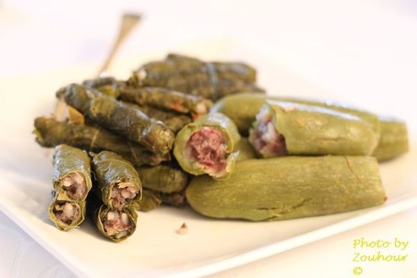 Feuille de vignes farcies de viande