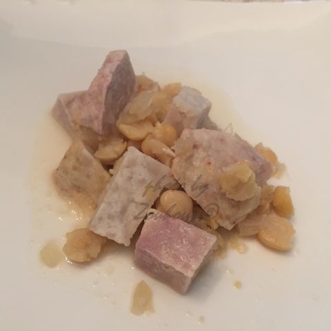 Taro aux Pois Chiches ou Kelkass Bil Hommos
